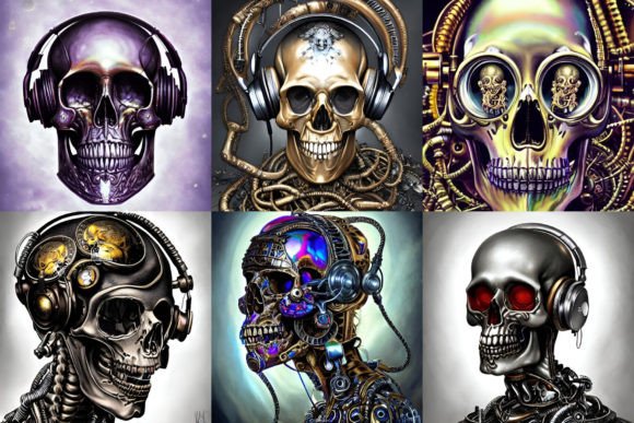 Download Skulls with Headphones 1 - Headphones Collection